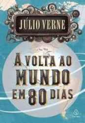 Capa de A volta ao mundo em 80 dias - Júlio Verne