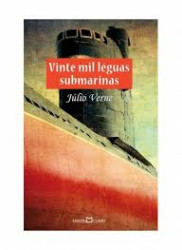 Capa de Vinte mil léguas submarinas - Julio Verne
