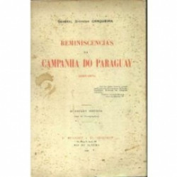 Capa de Reminiscências da campanha do Paraguai - Dionisio Cerqueira