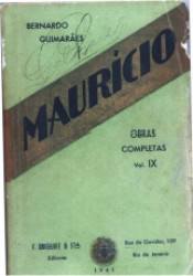 Capa de Maurício ou Os paulistas em São João del Rei - Bernardo Guimarães