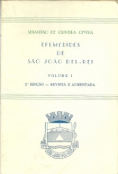 Capa de Efemérides de São João del-Rei volume I - Sebastião de Oliveira Cintra