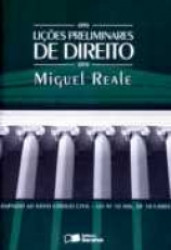 Capa de Lições preliminares de direito - Miguel Reale