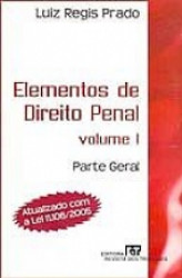 Capa de Elementos do direito penal volume 1 - Luiz Regis Prado