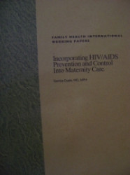 Capa de Family Health Internacional Working Papers - Family Health Internacional