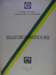 Capa de Legislação sobre Entorpecentes no Brasil - Ministério da Justiça