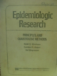 Capa de Epidemiologic Research - David Q. Kleinbaum, Lawrence L. Kupper, Hal Morgestern