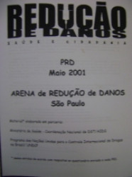 Capa de Redução de Danos - Ministério da Saúde, Coordenação Nacional de DST e Aids