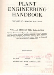 Capa de Plant Engineering Handbook - William Staniar