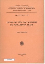 Capa de Frutos de nipa no Paleoceno de pernambuco, Brasil - Elias Dolianitt
