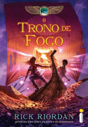 Capa de O trono de fogo - Rick Riordan