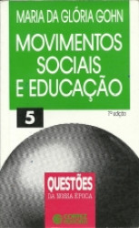 Capa de MOvimentos Sociais e Educação - Maria da Glória Ghon