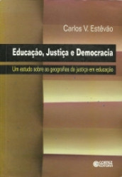 Capa de Educação, Justiça e Democracia - Carlos V. Estevão