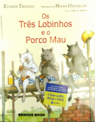 Capa de Os três lobinhos e o porco mau - Eugene Trivizas