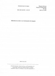 Capa de Dióxido de cloro no tratamento de águas - 