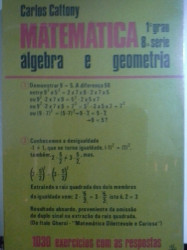Capa de Matemática - 1º grau - 