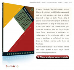 Capa de Psicologia: Ciência e Profissão - Conselhos Federal e Regionais de Psicologia