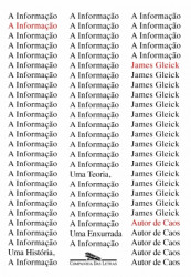 Capa de A informação - James Gleick