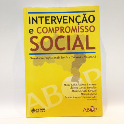 Capa de Intervenção e compromisso social - Maria Célia Pacheco Lassance | Ângela Carina Paradiso | Marúcia Patta Bardagi | Mônica Sparta | Sandra Laura Frischenbruder