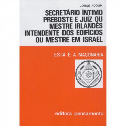 Capa de Secretário íntimo preboste e juiz ou mestre irlandês intendente dos edifícios ou mestre em Israel - Jorge Adoum