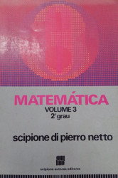 Capa de Matemática volume 3 - Scipione di Pierro Netto