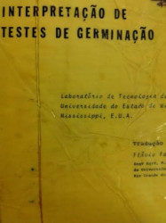 Capa de Interpretação de Testes de Germinação - Ministério da Agricultura