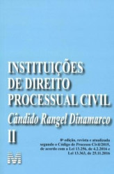 Capa de Instituições de direito processo civil volume 2 - Cândido Rangel Dinamarco
