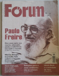 Capa de Revista Fórum - Paulo Freire - 