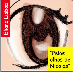 Capa de Pelos olhos de Nicolas. - Eliana Lisboa