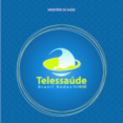 Capa de Manual de Telessaúde para atenção básica / atenção primária à saúde - Brasil. Ministério da Saúde. Universidade Federal do Rio Grande do Sul.