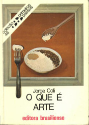 Capa de O que é arte - Jorge Coli