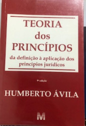 Capa de Teoria dos princípios - Humberto Ávila