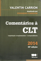 Capa de Comentários a CLT 2014 - Valetim Carrion