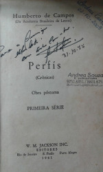Capa de Perfis - Humberto de Campos