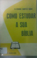 Capa de COMO ESTUDAR A SUA BÍBLIA - M. R. DE HAAN