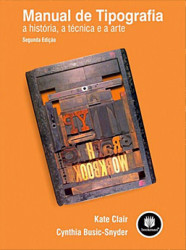 Capa de Manual de Tipografia - CLAIR, Kate