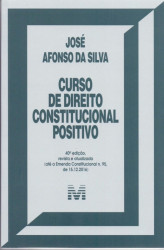 Capa de Curso de direito constitucional positivo - José Afonso da Silva
