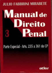 Capa de Manual de direito penal volume 3 - Julio Fabbrini Mirabete