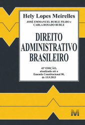 Capa de Direito administrativo brasileiro - Hely Lopes Meirelles