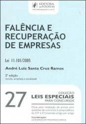 Capa de Falência e recuperação de empresas - André Luiz Santa Cruz Ramos