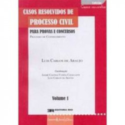 Capa de Casos resolvidos de processo civil - Luis Carlos de Araújo