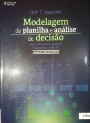 Capa de Modelagem de planilha e análise de decisão - Cliff T. Ragsdale