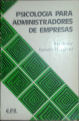 Capa de Psicologia para administradores de empresas - Paul Hersey Kenneth H. Blanchard