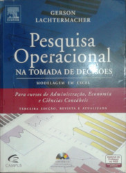 Capa de Pesquisa operacional na tomada de decisões - Gerson Lachtermacher