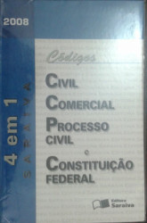 Capa de Códigos Civil, Comercial, Processo Civil e Constituição Federal - 