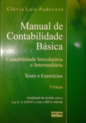 Capa de Manual de contabilidade básica - Clóvis Luís Padoveze