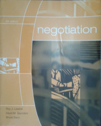 Capa de Negotiation - Roy J. Lewicki David M. Saunders Bruce Barry