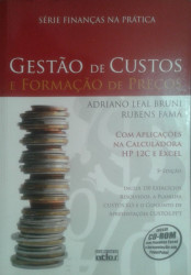 Capa de Gestão de custos e formação de preços - Adriano Leal Bruno Rubens Famá