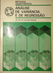 Capa de Análise de variância e de regressão - Wilton de Oliveira Bussab