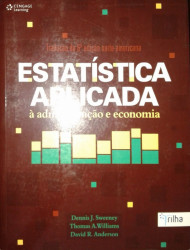 Capa de Estatística aplicada à administração e economia - Dennis J. Sweeney Thomas A. Williams David R. Anderson