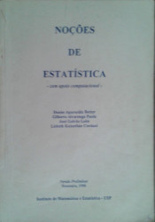 Capa de Noções de estatística com apoio computacional - Denise Aparecida Botter Gilberto Alvarenga Paula José Galvão Leite Lisbeth Kaiserlian Cordani